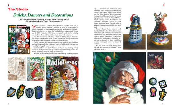 Daleks, Dancers and Decorations: Mick Brownfield's iconic Radio Times cover