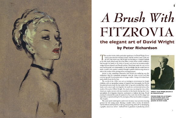 Extract from A Brush with Fitzrovia: The Elegant Art of David Wright