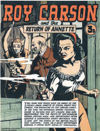 cover to 12-page facsimile edition Roy Carson comic